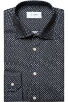 ETON Slim Fit Overhemd Marine, Motief - thumbnail