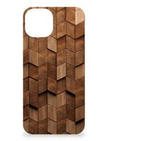 Houten Print Telefoonhoesje voor iPhone 15 Plus Wooden Cubes - thumbnail