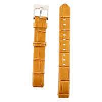By Qubix - Lederen bandje Compatible met Fitbit Alta - Lichtbruin Crocodile - Compatible fitbit bandje