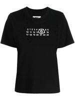 MM6 Maison Margiela t-shirt en coton à motif signature - Noir - thumbnail