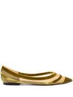 Jimmy Choo ballerines en velours - Or