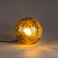 Dutchbone Tafellamp Lune Glas - Amberkleurig glas - thumbnail