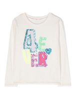 Billieblush sweat en coton à sequins - Tons neutres