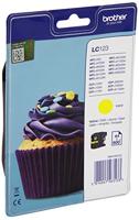 Brother LC123YBP gele inktcartridge (geschatte levensduur: maximaal 600 pagina's volgens ISO/IEC 24711)