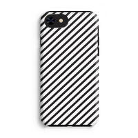 Strepen zwart-wit: iPhone 7 Tough Case