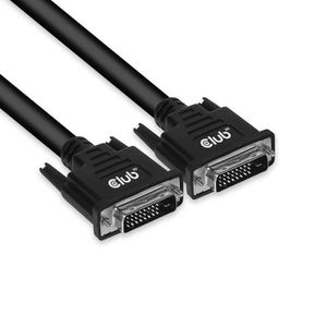 club3D CAC-1220 DVI-kabel DVI Aansluitkabel DVI-D 24+1-polige stekker 10.00 m Zwart