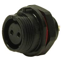 Cliff FM686832 Luidsprekerconnector Bus, inbouw Aantal polen: 2 Zwart 1 stuk(s)