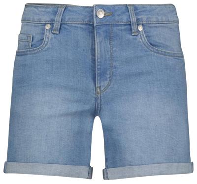 HEMA Damesshort Denim Lichtblauw (lichtblauw) HEMA Damesshort Denim Lichtblauw (lichtblauw)