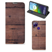 Motorola Moto G9 Power Book Wallet Case Old Wood - thumbnail