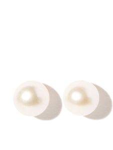 Mizuki puces d'oreilles en or 14ct serties de perles d'eau douce