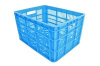 Pvc krat middel blauw 32l 41x31x23 - thumbnail