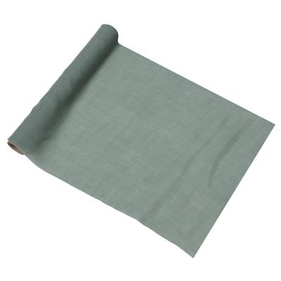 Tafelloper mousseline groen/grijs