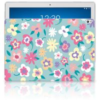 Lenovo Tab P10 Siliconen Hoesje Flower Power