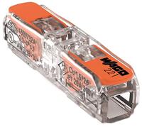 WAGO Klem, 2-geleiders, 4 mm², doorgangsconnector met hendel, 221-2411 (10 stuks)