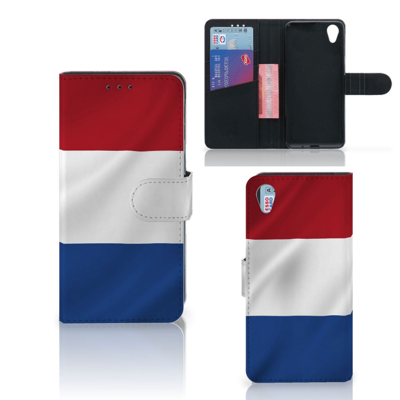 Sony Xperia X Bookstyle Case Nederlandse Vlag