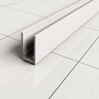 Stabilisatiestang Muurprofiel Slim 200cm Mat Wit