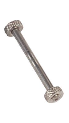 staafas voor druktong schroefbaar 12 cm RVS grijs