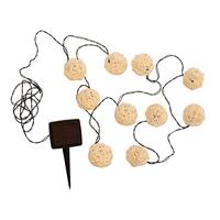 Pauleen 48054 Sunshine Drop Solar Grondpin In Rotan Voor Buitengebruik - Balkon Of Tuin, Beige, Zwart