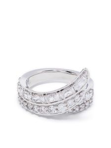 Swarovski bague Hyperbola à ornements en cristal - Argent