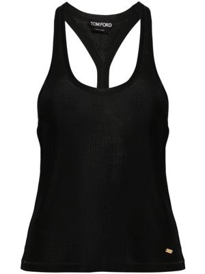 TOM FORD Ribgebreide tanktop - Zwart