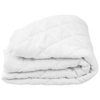 vidaXL Matrasbeschermer gestikt licht 90x200 cm wit