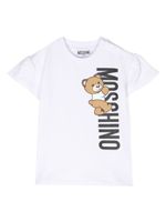 Moschino Kids robe Teddy Bear en coton - Blanc