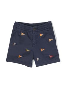 Ralph Lauren Kids short à broderies - Bleu