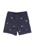 Ralph Lauren Kids short à broderies - Bleu