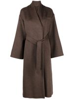 Claudie Pierlot manteau ceinturé à boutonnière croisée - Marron