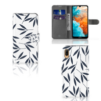 Huawei Y6 (2019) Hoesje Leaves Blue