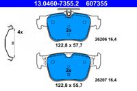 Remblokkenset, schijfrem ATE, u.a. fÃ¼r VW, Skoda, Audi, Cupra