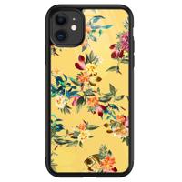 iPhone 11 glazen hardcase - Florals for days