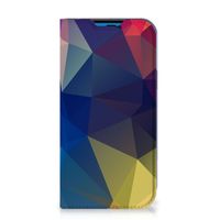 iPhone 14 Pro Stand Case Polygon Dark