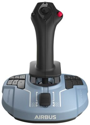 Thrustmaster TCA Officer Pack Airbus Edition Joystick USB PC Blauw, Zwart Incl. schuifregelaar