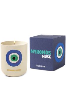 Assouline Mykonos Muse - bougie Travel from Home (319g) - Tons neutres