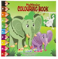 LG-Imports kleurboek flying animals junior 28,5 cm karton groen