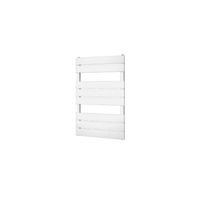 Designradiator BWS Genuo met Middenaansluiting 80 x 55 cm 405 Watt Wit Structuur - thumbnail