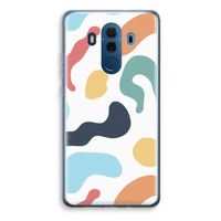 Memphis Shapes Blue: Huawei Mate 10 Pro Transparant Hoesje - thumbnail