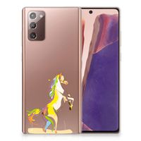 Samsung Note 20 Telefoonhoesje met Naam Horse Color