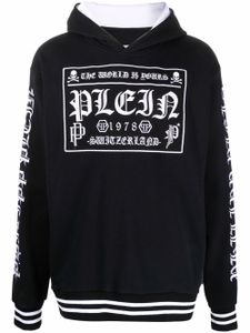 Philipp Plein hoodie à logo imprimé - Noir