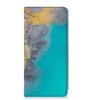 Google Pixel 7 Pro Standcase Marble Blue Gold - thumbnail