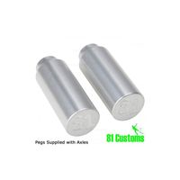 81 custom pegs pair - silver