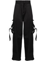 Off-White pantalon droit à poches cargo - Noir