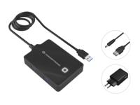 Conceptronic HUBBIES11BP laptop dock & poortreplicator USB 3.2 Gen 1 (3.1 Gen 1) Type-A Zwart - thumbnail