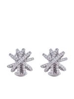 FOPE boucles d'oreilles en or blanc 18ct serties de diamants - Argent