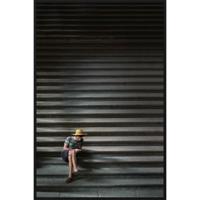 Wanddecoratie City Life 001 98x148cm op forex met zwarte lijst bohemian