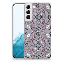 Samsung Galaxy S22 Plus TPU Siliconen Hoesje Flower Tiles - thumbnail