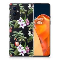 OnePlus 9 TPU Hoesje Flamingo Palms - thumbnail