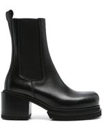 PINKO bottines en cuir à logo embossé 70 mm - Noir