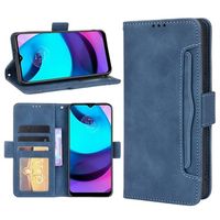 Cardholder Series Motorola Moto E20 Wallet Case - Blauw